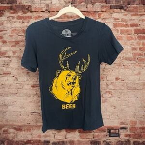 Suburban Riot Bear Beer Tee (Women’s Medium)